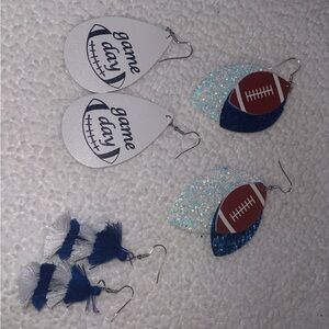Game Day Football Earrings Set
